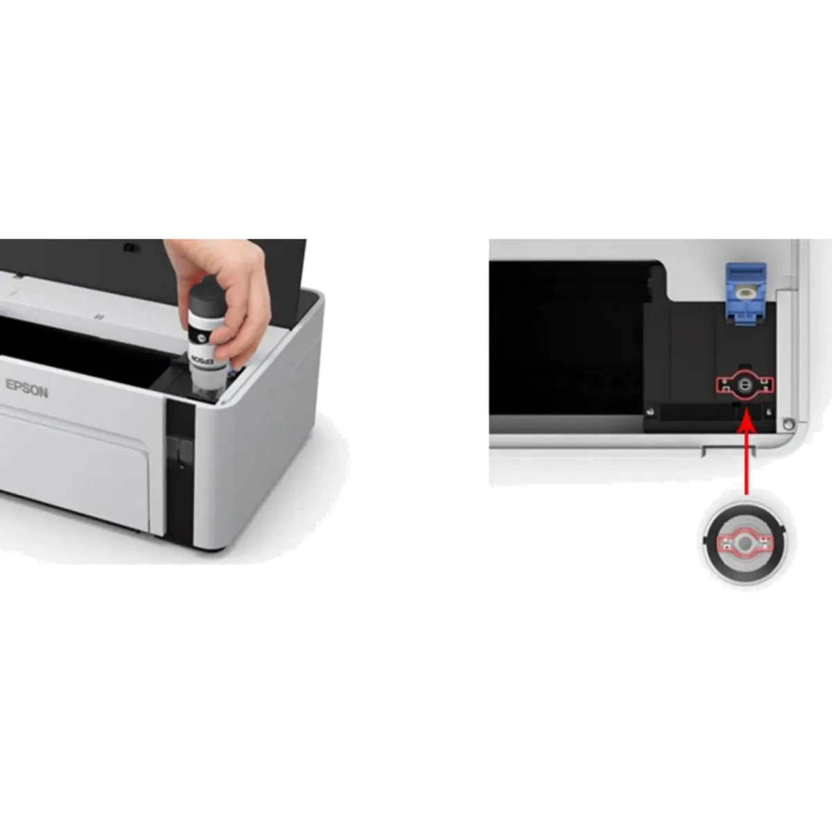 Epson C11CG95403 Epson Imprimanta inkjet mono CISS M1100 A4 alimentare: 150 coli USB 2.0 alb/negru 8715946655376