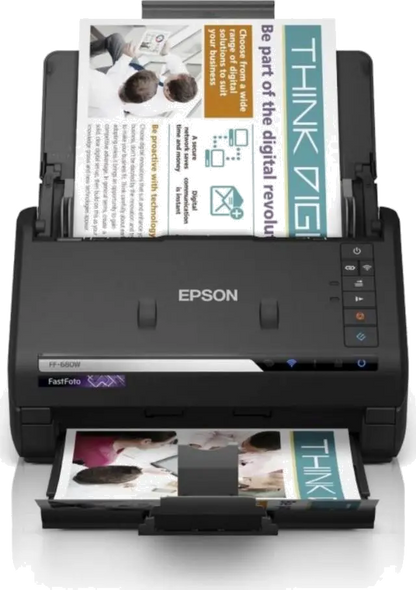 Epson B11B237401 Scanner FASTFOTO FF-680W, dimensiune A4, tip sheetfed, viteza 46ppm B&W si Color, 8715946654270