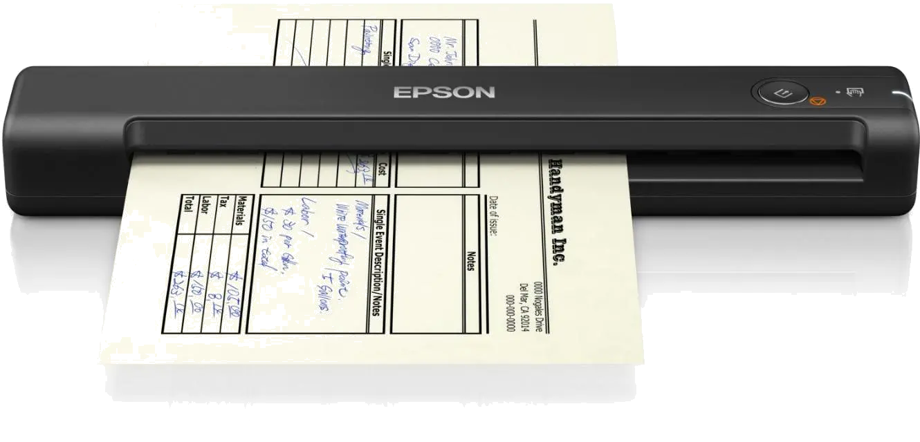 Epson B11B252401 Scanner mobil WorkForce ES-50, A4, tip sheetfed, viteza 5.5 ppm mono si color, 8715946656908