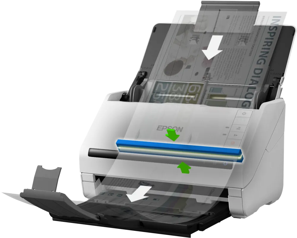 Epson B11B262401 Scanner WorkForce DS-770II, Letter, 600 dpi x 600 dpi (Horizontal x Vertical), 8715946685946