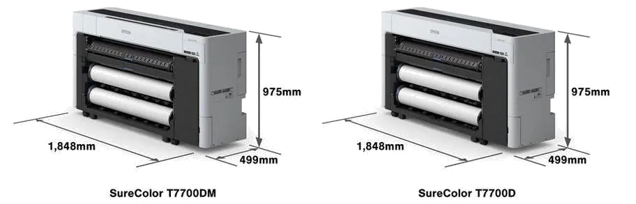 Epson C11CH84301A0 SureColor T7700DM, Large Format Printers 44'', 0 Ink,, Touchscreen, Bluetooth, 8715946703114