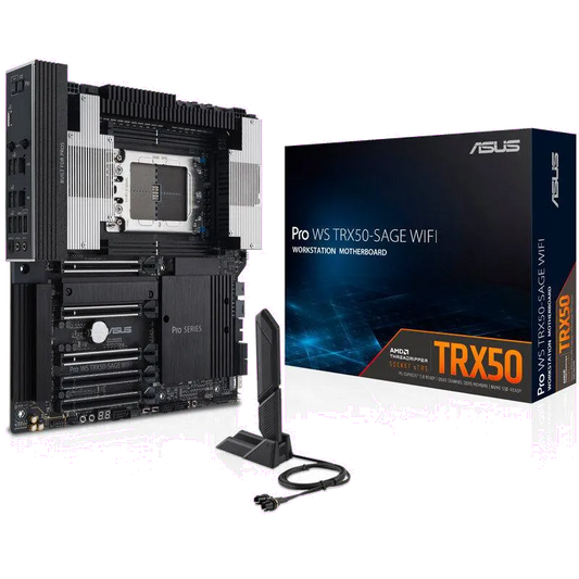 Asus PRO WS TRX50-SAGE WIFI PRO WS TRX50 SAGE WIFI Placa de Baza 4x DDR5, 5x PCIE x16, 3x M.2, 4x SATA 6gb/s, 4711387402726