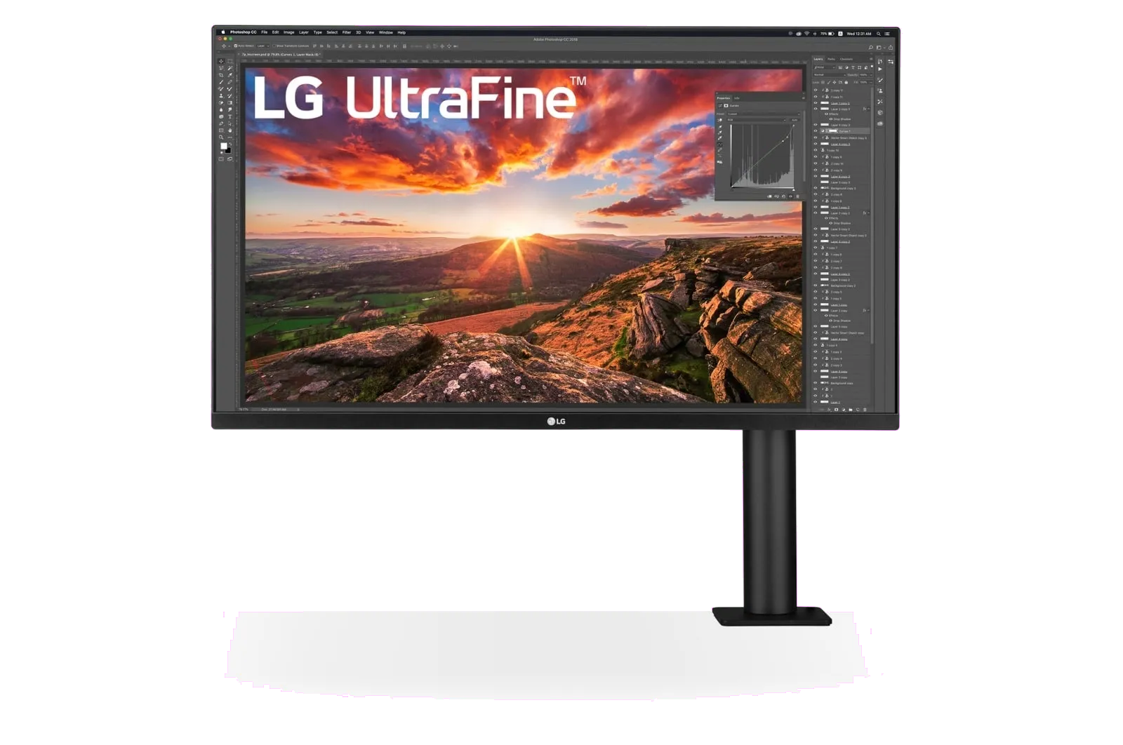 LG 32UN880P-B.AEU 32UN880P 31.5'' UHD 4K Ergo IPS Monitor, 4K, HDR, HDMI, DP, USB-C, Pivot, Negru, 8806087975383