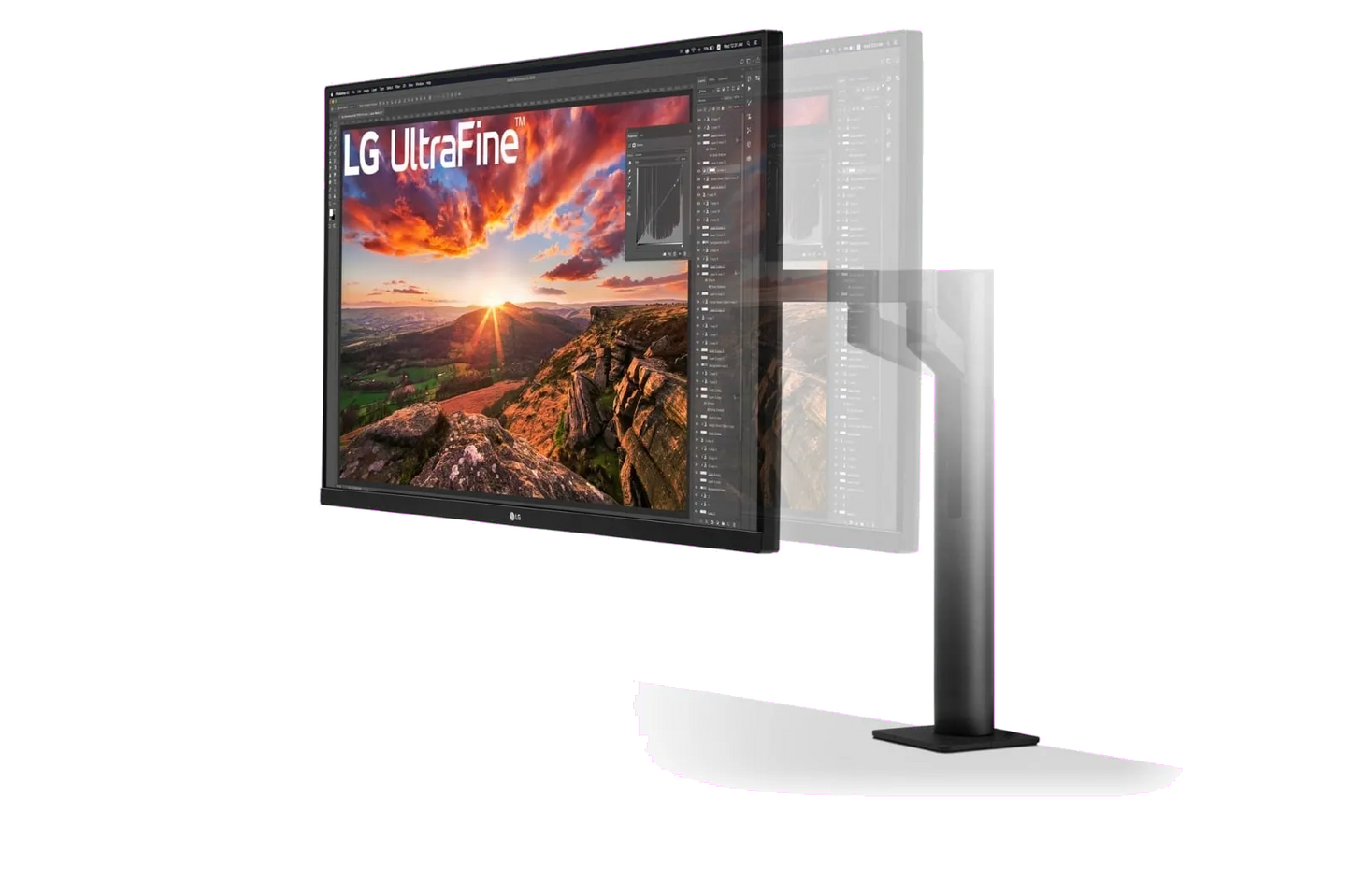 LG 32UN880P-B.AEU 32UN880P 31.5'' UHD 4K Ergo IPS Monitor, 4K, HDR, HDMI, DP, USB-C, Pivot, Negru, 8806087975383
