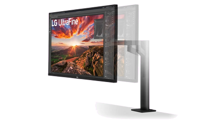 LG 32UN880P-B.AEU 32UN880P 31.5'' UHD 4K Ergo IPS Monitor, 4K, HDR, HDMI, DP, USB-C, Pivot, Negru, 8806087975383