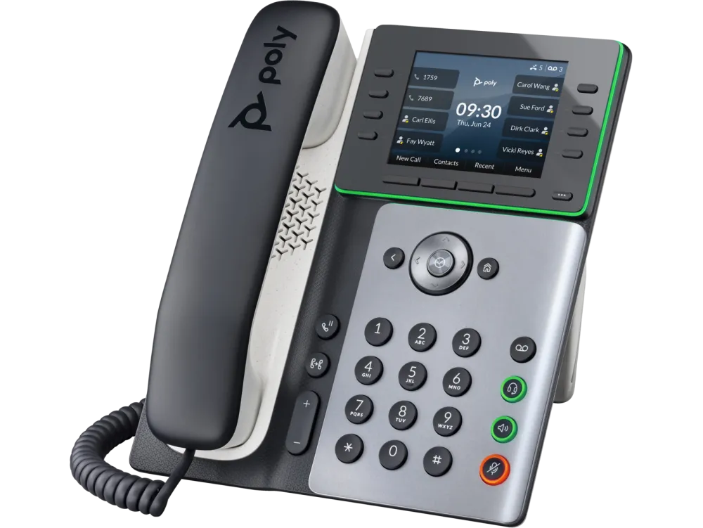 HP 82M89AA Poly Edge E350 IP Phone and PoE-enabled, 197497341379