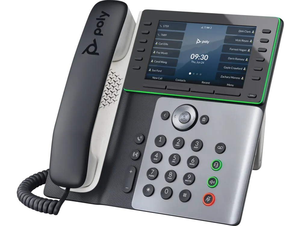 HP 82M91AA Poly Edge E550 IP Phone and PoE-enabled, 197497341393