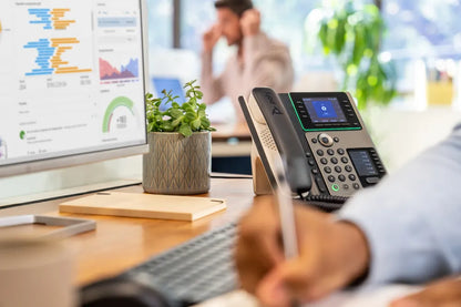 HP 82M93AA Poly Edge E400 IP Phone and PoE-enabled, 197497341416