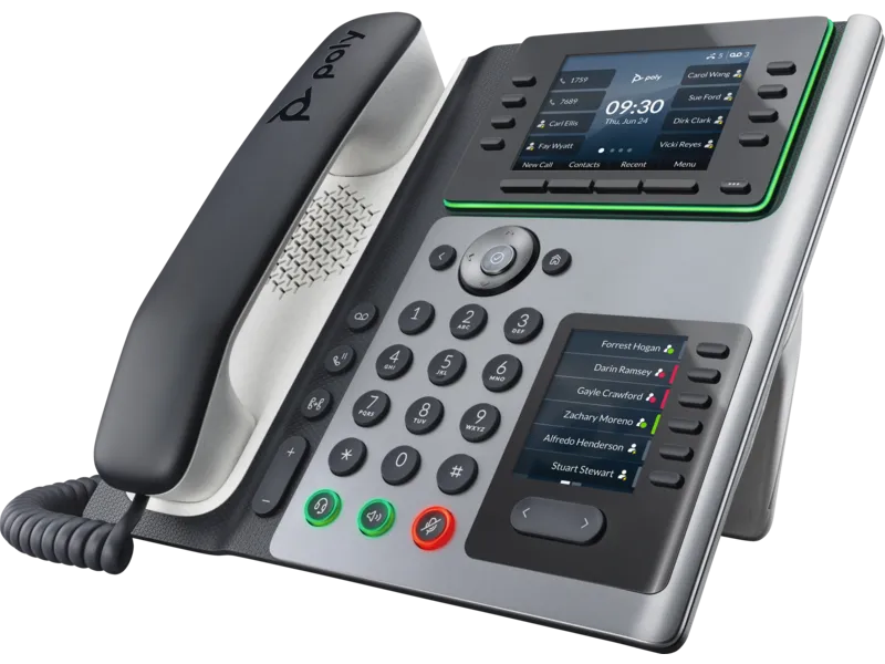 HP 82M93AA Poly Edge E400 IP Phone and PoE-enabled, 197497341416