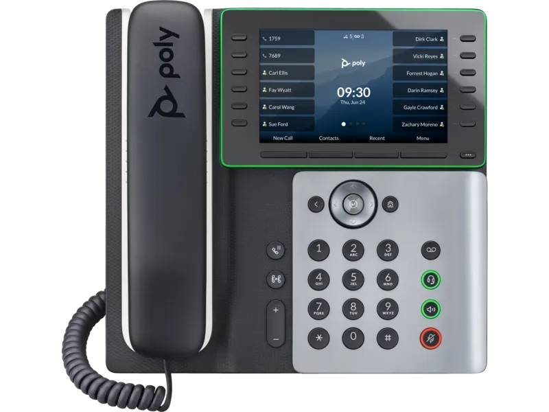 HP 82M94AA Poly Edge E500 IP Phone and PoE-enabled, 197497341423