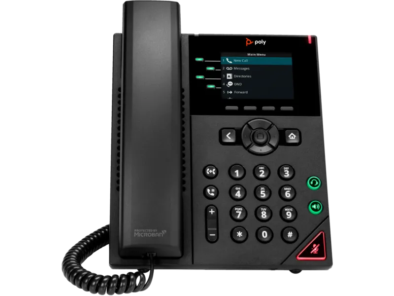 HP 89B62AA#AC3 Poly VVX 250 4-Line IP Phone and PoE-enabled No localization, 196188445471