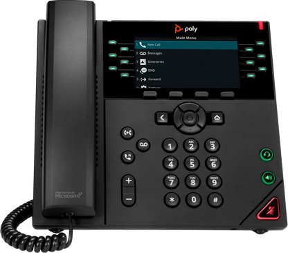 HP 89B75AA Poly VVX 450 12-Line IP Phone and PoE-enabled GSA/TAA