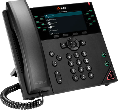 HP 89B75AA Poly VVX 450 12-Line IP Phone and PoE-enabled GSA/TAA