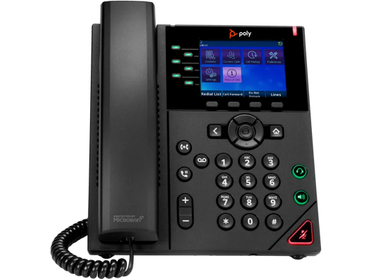 HP 89K70AA#ABB Poly OBi VVX 350 6-Line IP Phone and PoE-enabled with Power Supply EMEA, 196188605196