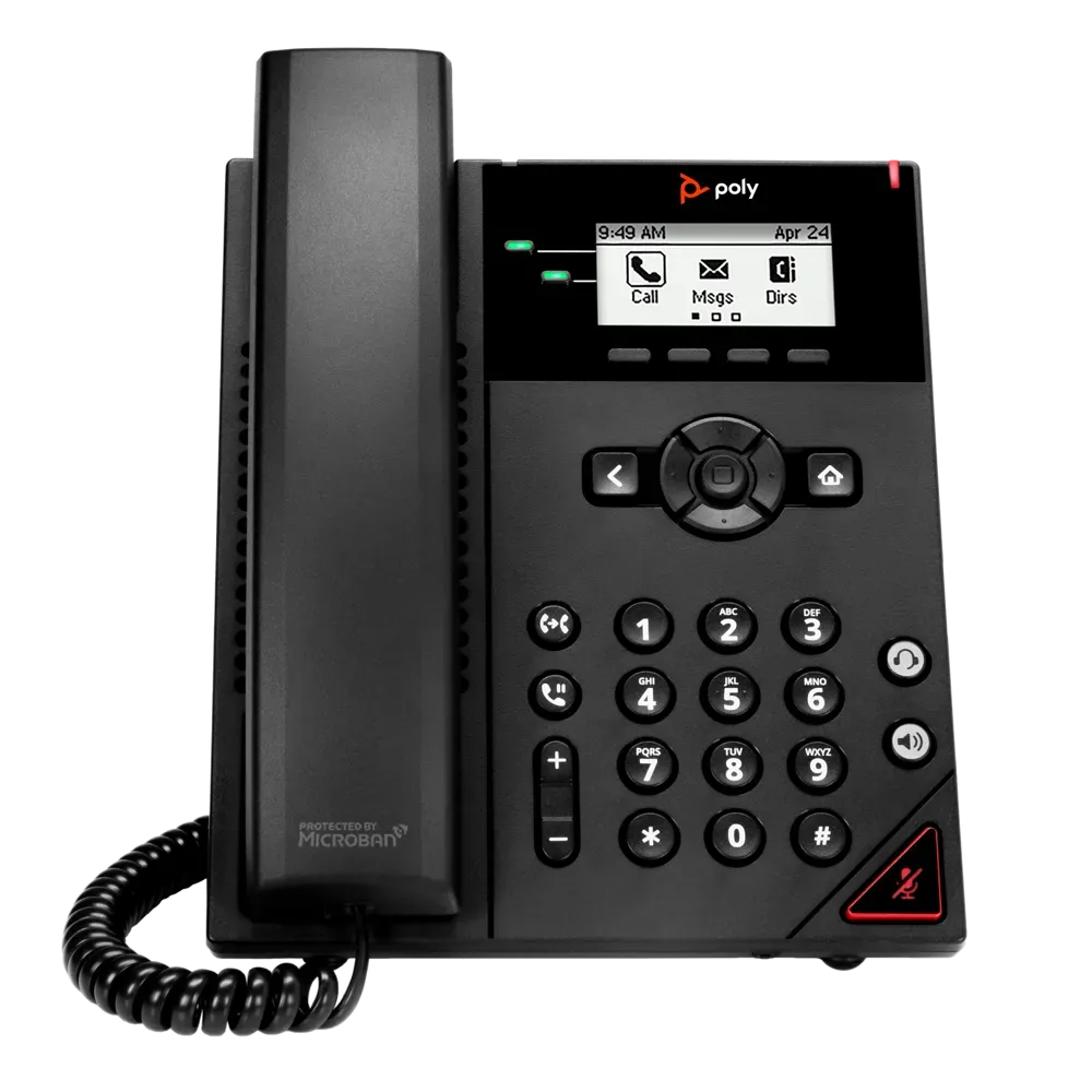 HP 911N3AA Poly OBi VVX 150 2-Line IP Phone and PoE-enabled, 197498638409