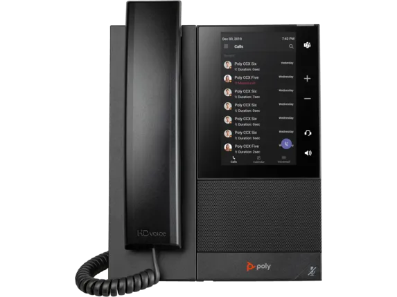 HP 82Z79AA Poly CCX 505 Business Media Phone for Microsoft Teams and PoE-enabled, 197497342741