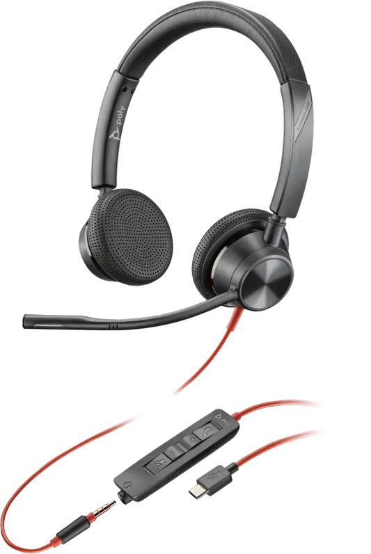 HP 8X221AA Poly Casca Blackwire 3325 cu fir, Binaural, On-Ear, Jack 3.5mm, USB-C/USB-A, 197498429144