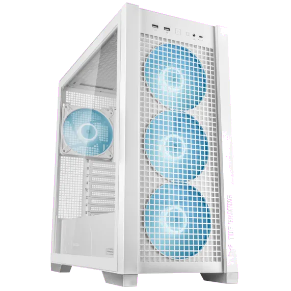 Asus TUF GAMING GT302 TG ARGB WHITE GT302 TUF GAMING carcasa Mid Tower ARGB ALB Tempered Glass, 4711387478790