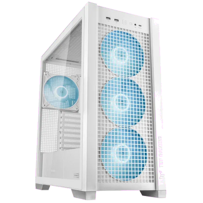 Asus TUF GAMING GT302 TG ARGB WHITE GT302 TUF GAMING carcasa Mid Tower ARGB ALB Tempered Glass, 4711387478790