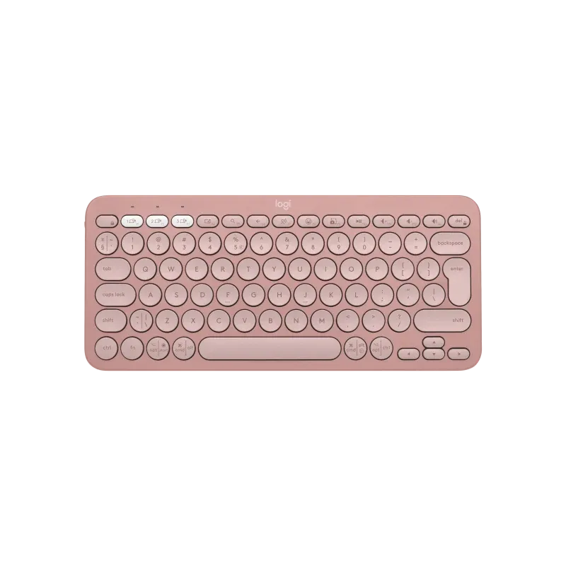 Logitech 920-011853 Tastatura Pebble Keys 2 K380s, Tonal Rose, US International, Bluetooth, 5099206110632