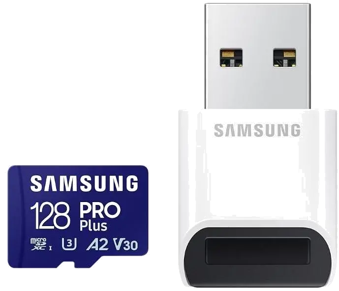 Samsung MB-MD128SB/WW MB-MD128SB/WW MicroSDHC PRO PLUS 128GB Class10/Grade 3 cu cititor de carduri, 8806094780710