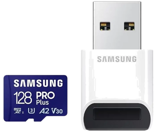 Samsung MB-MD128SB/WW MB-MD128SB/WW MicroSDHC PRO PLUS 128GB Class10/Grade 3 cu cititor de carduri, 8806094780710