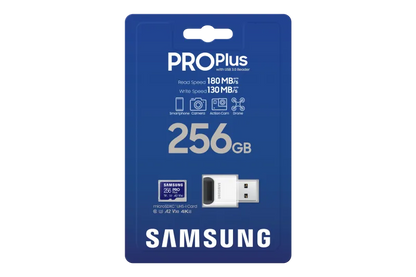 Samsung MB-MD256SB/WW MB-MD256SB/WW MicroSDHC PRO PLUS 256GB Class10/Grade 3 cu cititor de carduri, 8806094780697