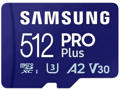 Samsung MB-MD512SB/WW MB-MD512SB/WW Card microSDXC PRO Plus 512GB Class 10 + adaptor, 8806094780680