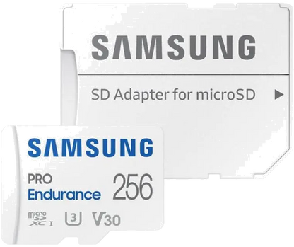 Samsung MB-MJ256KA/EU MB-MJ128KA/EU Micro Secure Digital Card PRO Endurance 256GB Clasa 10 pana la 40MB/S cu adaptor, 8806092767263