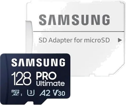 Samsung MB-MY128SA/WW MB-MY128SA/WW Micro Secure Digital Card Pro Ultimate 128GB Clasa 10 pana la 200MB/S cu adaptor, 8806094957174