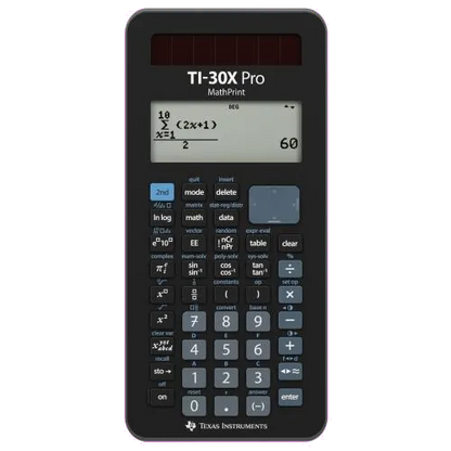 Texas Instruments 30XPROMP/TBL/2E7 Texas Instruments Calculator Stiintific TI-30X PRO MathPrint, certificat 3243480105910