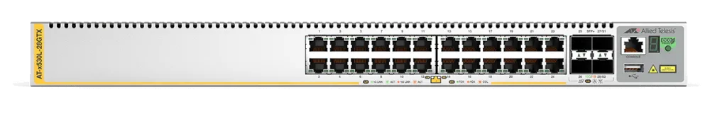 Allied Telesis AT-X530L-28GTX-50 AT-x530L-28GTX-50 L3 Stackable Switch, 24x 10/100/1000-T, 4x SFP+, 767035216966