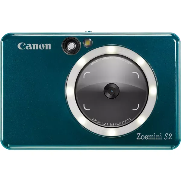 Canon 4519C008 ZOEMINI S2 Camera foto instant (zero ink) si imprimanta foto, Teal, 4549292176049