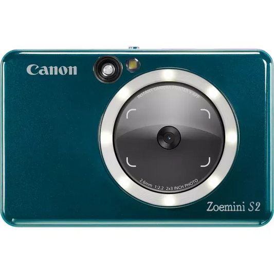 Canon 4519C008 ZOEMINI S2 Camera foto instant (zero ink) si imprimanta foto, Teal, 4549292176049