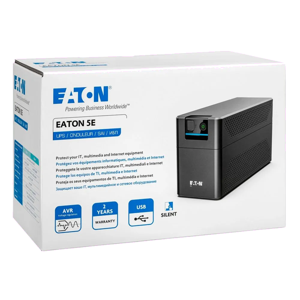 Eaton 5E700UI UPS 5E Gen2 USB IEC, 700 VA, 360 W, intrare C14, 4 prize C13, 3553340704178