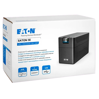 Eaton 5E1200UD UPS 5E Gen2 USB DIN, 1200 VA, 660 W, intrare Schuko, 4 ieșiri Schuko (DIN), 3553340704291