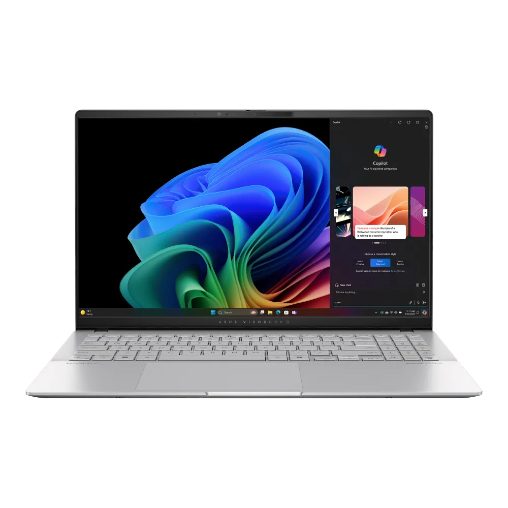 Asus 90NB14Q2-M008Y0 Vivobook S15 OLED Copilot+ laptop 15.6inch Snapdragon® X Elite X1E 32GB 1TB W11P