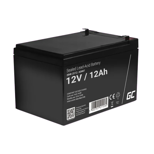 Green Cell BAT-LEAD-12V12AH/T2-GC Green Cell Acumulator VRLA AGM 12V/ 12AH, dimensiuni 151x98x95 mm, terminal F2/T2