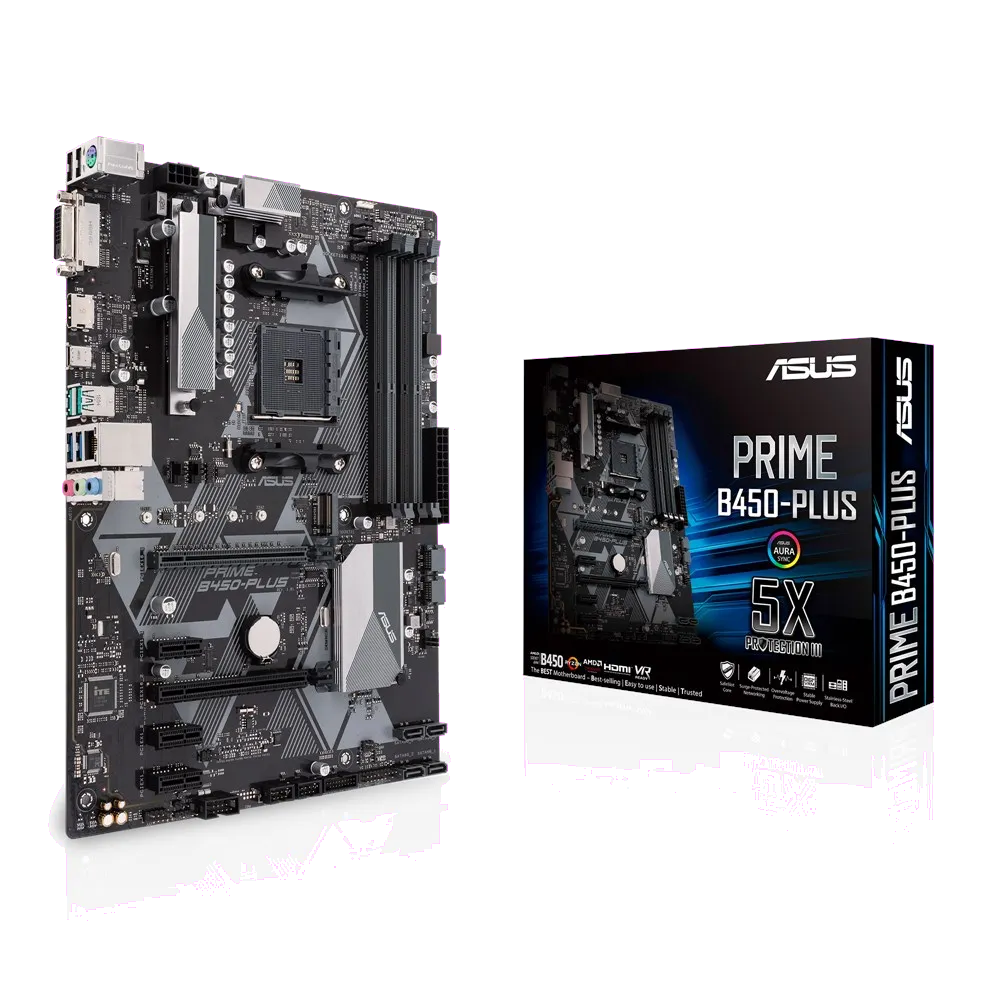 Asus PRIME B450-PLUS PRIME B450-PLUS placa de baza AM4 DDR4 maxim 64GB