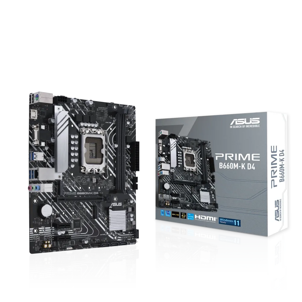 Asus PRIME B660M-K D4 PRIME B660M-K D4 placa de baza LGA1700 DDR4 maxim 64GB