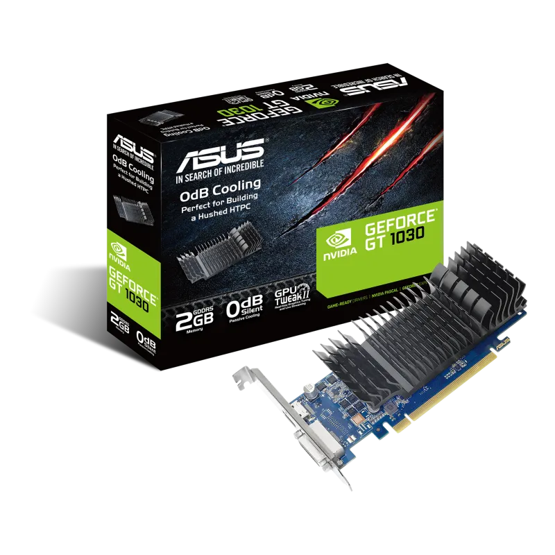 Asus GT1030-SL-2G-BRK GT1030-SL-2G-BRK placa video NVIDIA GeForce GT 1030 1266MHz 2GB GDDR5 64bit raci, 889349743331