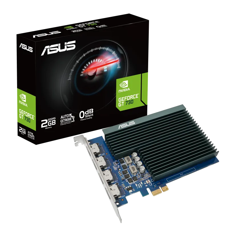 Asus GT730-4H-SL-2GD5 GT730-4H-SL-2GD5 placa video NVIDIA GeForce GT730 2GB GDDR5 racire pasiva, 4711081369417