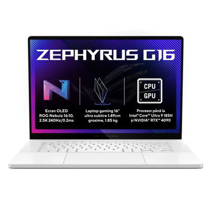 Asus GU605MY-QR036 ROG Zephyrus G16 (2024) laptop 16inch 2.5K Ultra 9 185H 32GB 2TB RTX4090 16GB, 4711387447079