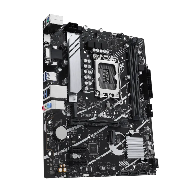 Asus PRIME B760M-K Prime B760M-K placa de baza LGA 1700 Intel B760 PCIe 4.0 DDR5 Realtek 2.5Gb