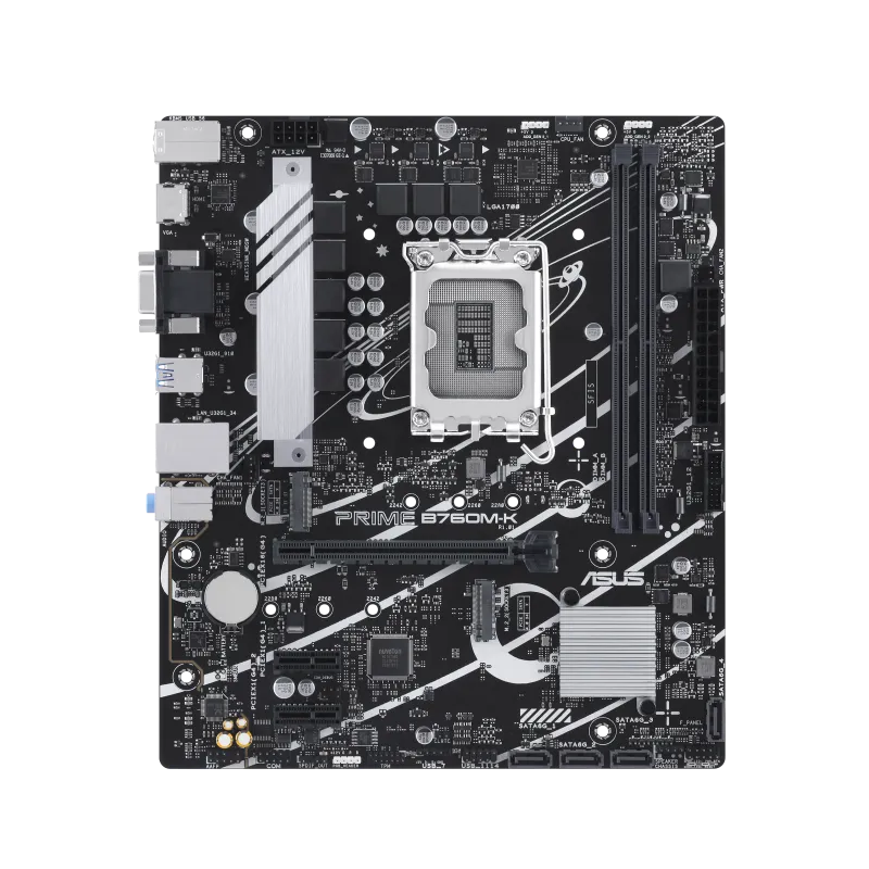 Asus PRIME B760M-K Prime B760M-K placa de baza LGA 1700 Intel B760 PCIe 4.0 DDR5 Realtek 2.5Gb