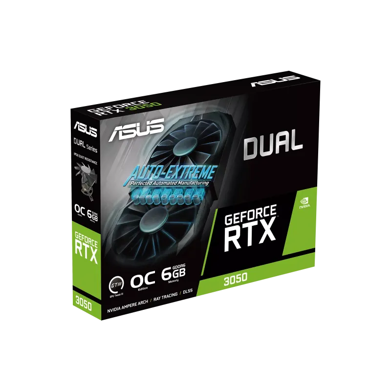 Asus DUAL-RTX3050-O6G Placa video GeForce RTX3050 6GB OC
