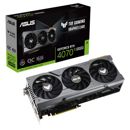 Asus TUF-RTX4070TIS-O16G-GAM TUF Gaming placa video GeForce RTX™ 4070 Ti SUPER 16GB GDDR6X OC Edition DLSS 3