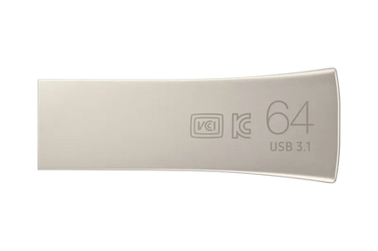 Samsung MUF-64BE3/APC USB 64GB Bar Plus 3.1 SILVER, 8801643229382