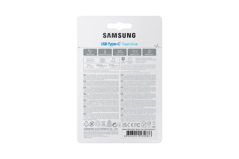 Samsung MUF-64DA/APC USB-C 64GB Pendrive 3.1 BLUE, 8806092535886