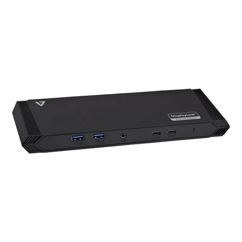 V7 DOCKUSBC Docking Station USB-C Triple DisplayLink, 2 x HDMI, 1 x DVI, PD 65W, 662919114935